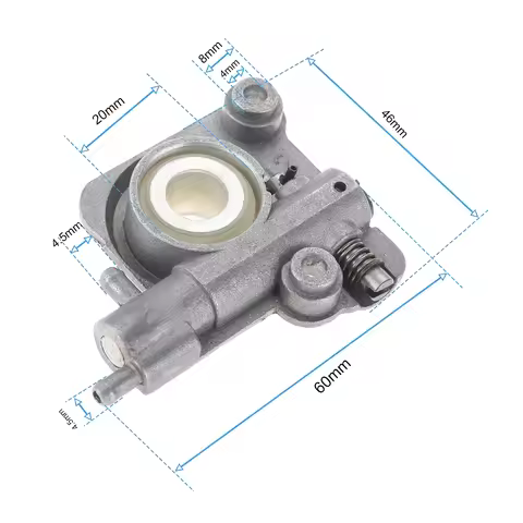 2Pcs/set CS350 Oil Pump With Worm for ECHO CS260 CS270 CS271 CS280 CS320 CS351 CS355T 16" 3600 CHIAN
