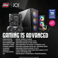 [ Powered by MSI ] JOI Advance I5 RTX4060TI Gaming PC ( i5-12400F, 32GB, 1TB, RTX4060TI 16GB, W11P )