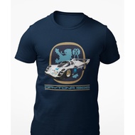 Men T shirt print short sleeve cotton 1986 Holbert-Lowenbrau 962 IMSA GTP Racecar Short-Sleeve Unise