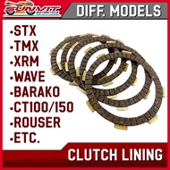 MOTORCYCLE CLUTCH LINING (ONE PIECE)