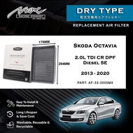 Skoda Octavia 2.0L TDI CR DPF Diesel 5E 2013 to 2020 Max Racing Performance Dry Type Air Filter