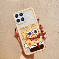 Ready Stock Phone Casing Honor X9 5G Honor X9 X8 4G Phone Case Cartoon SpongeBob Transparent Ultra Light Fashion Silicone Soft Back Cover