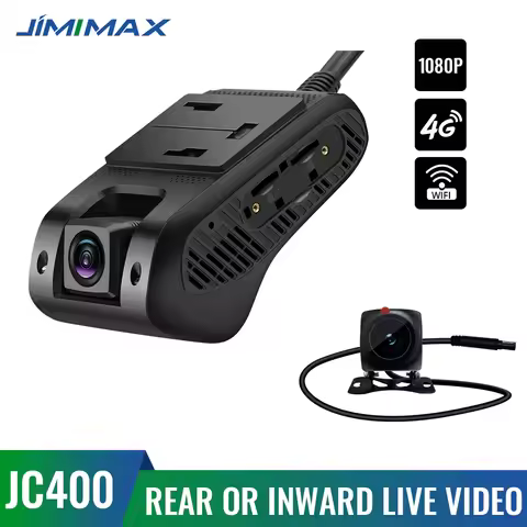 JMIMAX JC400 Dashcam 4G WIFI Hotspot Camera Live Stream Video GPS Tracking Multiple Alarms for APP P