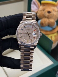 128395tbr彩寶rainbow滿天星DD，26年9月new全新全套，勞力士Rolex星期日歷DayDate，尖沙咀現貨。