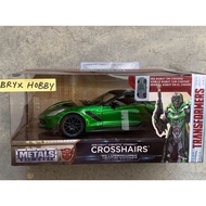 Jada Metals Transformers 5 Crosshairs 2016 Chevy Corvette Stingray #98499 Green (1:24)