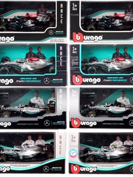 1/43 Beegeo F1 Racing Car Mercedes Benz AMG W07 W10 W14 W15 Simulation Car Model