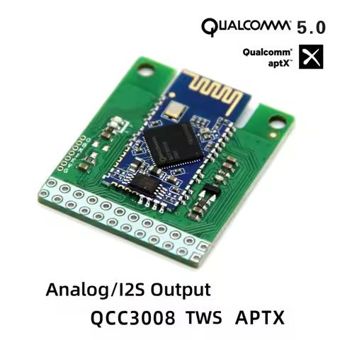 Qualcomm QCC3008 Bluetooth V5.0 low power audio module APTXLL lossless compression TWS to box I2S
