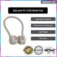 【SG LOCAL SELLER】Solove Neck Fan F7/F10 Hanging Fan TypeC Rechargeable And 360° Surround Wind 25° Ex