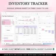 Inventory Tracker Spreadsheet, Small Business Inventory Template, Google Sheets Excel, Inventory Man