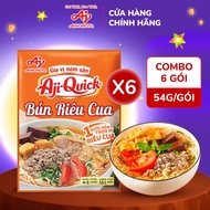 [GENUINE] Combo of 6 Aji-Quick Pre-Seasoned Seasoning Packs Crab Vermicelli 54g/Pack