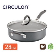 美亞 - (電磁爐適用) 有蓋不黏深煎鍋 28CM/4.77L- Circulon A1 (#81835-T)