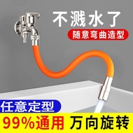 Toilet Faucet Extension Extender Splash-Proof Universal Extension Pipe Sharp-Shaped Faucet Extension