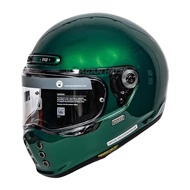 HJC V10 DEEP GREEN VINTAGE HELMET