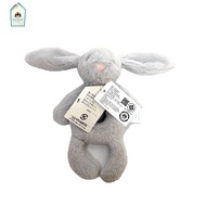 JELLYCAT ตุ๊กตาผ้าขน Bashful Bunny Ring Rattle Silver ของแท้จาก London ของใหม่