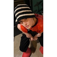 HANDMADE TAEYONG NCT BUCKET HAT/NCT HAT/CUTE HAT/STUSSY SWIRL KNIT BUCKET HAT/Y2K FASHION/Y2K OUTFIT