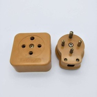 Fiberglass three-phase four-wire plug and socket 16A 25A32A63A Copper pillar440V Electric motor plug