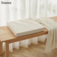 [AbabixaMY] Chair Cushion with Ties Firm Density Seat Cushion with Ties Beige 35x24x3cm