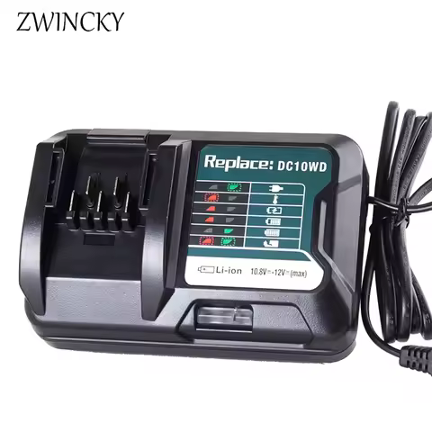 For Makita 10.8V 12V Lithium-Ion Battery Charger For Makita DC10WD BL1016 BL1021B BL1041B FD05 DT03 