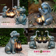 Statue Cross-Border Garden Lights Solar Lights Garden Animal Outdoor Crafts Ornaments Creative Resin