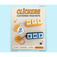 Personalized Fidget Clicker Keychain (1–7 Slots)