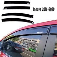 ❡☎Toyota Innova 2016-2021 Rain Guard Window Visor Door Sun Protection Black OEM