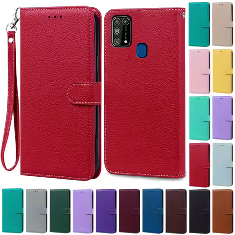 M31 Case For Samsung Galaxy M31 Case Silicone Leather Flip Wallet Case For Samsung M31 Phone Case M 