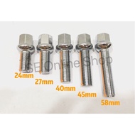 Mercedes Skru Nut Ball Type M14 1.5 Wheel Bolt,Skru Panjang,Wheel Lug Nut (24mm,28mm,35mm,40mm,45mm,