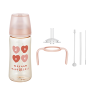 MOYUUM Gen3 ขวดนมเด็ก Premium PPSU โมยูม ALL IN ONE ขนาด 330ML (ลาย More Love) พร้อมจุก Stage3 สำหรั