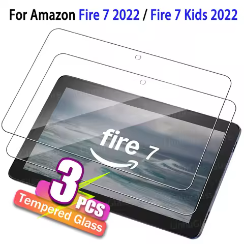 7-inch Screen Protector for Fire 7 2022 / Fire 7 Kids 2022 7.0" 9H Anti-Scratch High Definition Bubb