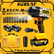 KEELAT 850N.M High Torque Brushless Impact Wrench Cordless Impact Wrench Driver Electric Wrench Impa