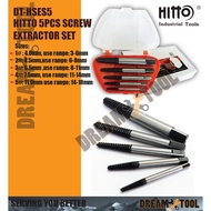 *AUTOMOTIVE TOOLS* HITTO 5pcs Screw Extractor SetDT-HSES5 *AUTOMOTIVE TOOLS*