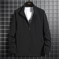 Men Jacket Hoodie Windbreaker Oversize 2023 Thin Coat Plus Size 6XL 7XL 8XL Black Camping Coats Loos