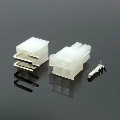 1 Set 4 Pin Molex 4.2 MM Pitch Right Angel Pin Header Plug Male Female Wire Connector For Auto Car P