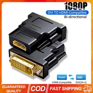 1080P DVI To HDMI-compatible Video Converter for PC HD TV Projector DVI To HDMI-Compatible Adapter D