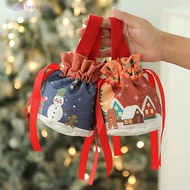 rightfeel.sg Christmas Velvet Gift Bag Santa Drawstring Bag Candy Apples Handle Bag Christmas Tree Hanging Decoration New Year Christmas Gift New