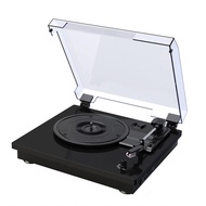 Record Player with Stereo Speakers 3-speed (33/45/78 RPM) Turntable LP Phonograph Supports BT Connec