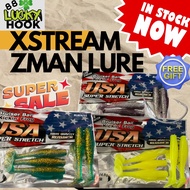 Xstream 5PCS 8.5CM/4.8G Zman Clone TPR Soft Plastic Floating Lure Bait Umpan Casting Haruan & Toman