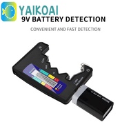 GLENES Battery Capacity Tester Battery Monitor Voltmeter Tester LCD Battery Level Tester Digital Vol