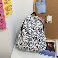 Movi Katie Cute graffiti personality niche schoolbag female Japanese Harajuku ins high school large-