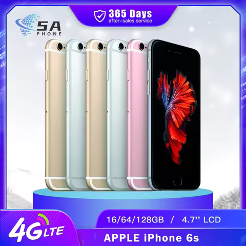 Original Apple iPhone 6S 4G LTE Mobile Phone 4.7" 2GB RAM 16GB 64GB 128GB ROM Fingerprint 12MP+5MP D