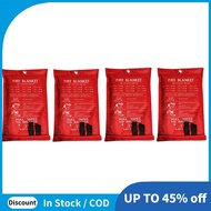 4PCS Emergency Fire Blanket, Fire Blanket, Fire Suppression Blanket for Kitchen, Grill, Fireplace (5