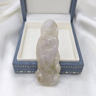 冰紫羅蘭 觀音 吊墜 | 天然緬甸玉A貨翡翠