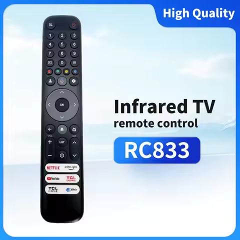 RC833 GUB1/GUBI Remote control Compatible with TCL TV 50 55 75 inch C645 C745 C845 43LC645 65C745 65
