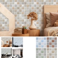 3D Tile Brick Wall Sticker Self-adhesive Foam Panel Wallpaper Bed Room Home Decoration Waterproof