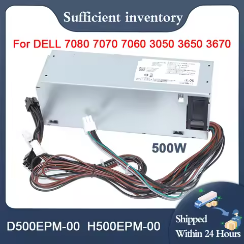 New For Dell Optiplex 5080MT 7080MT 7070MT 7060MT 3050MT 3650 3670 3671 5090 3260 PSU Y7R0X H500EPM-