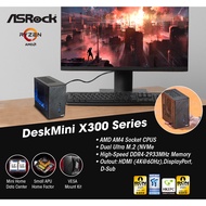 Asrock DeskMini X300 Series AMD Ryzen AMD AM4 Socket CPU Dual Ultra M.2 (NVMe)