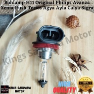 Bulb H11 Original Philips Avanza Xenia Rush Terios Agya Ayla Bulb Sigra
