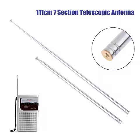 111cm 7 Section Metal Full-Channel Am Fm Radio Universal Antenna Telescopic Antenna Aerial M3