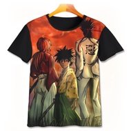 3D Kids T-Shirt | Printing Shirt | 3D T-Shirt - Samurai X V3 Anime T-Shirt Samurai X V3 Children's P