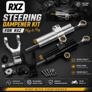 RXZ OHLINS Steering Damper Siap Bracket RXZ Handle Stabilizer Matris Steering Damper Black Bracket R